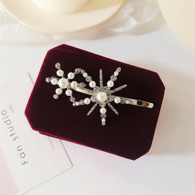 Новые корейские Роскошные блестящие стразы Шпилька Снежинка темпераментная