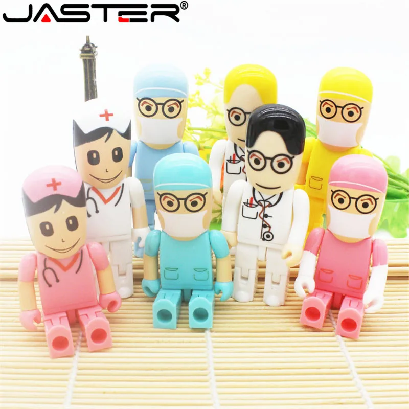 USB флэш накопитель JASTER мультяшный для стоматологов мини врачей 4 ГБ 16 32 64 u диск