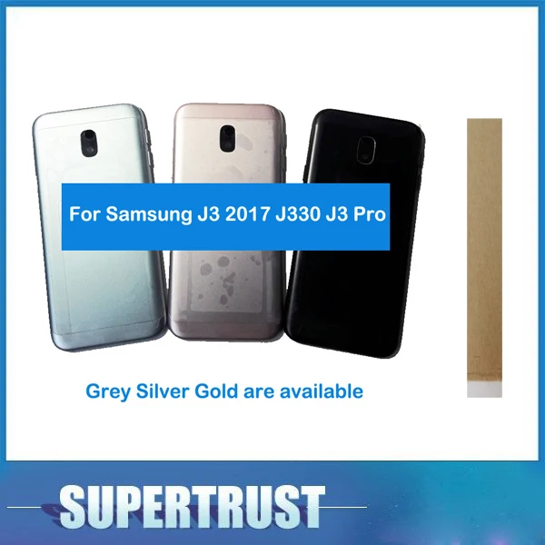 Крышка батарейного отсека для Samsung Galaxy J3 2017 J330 J330Pro J330F задние Чехлы серого