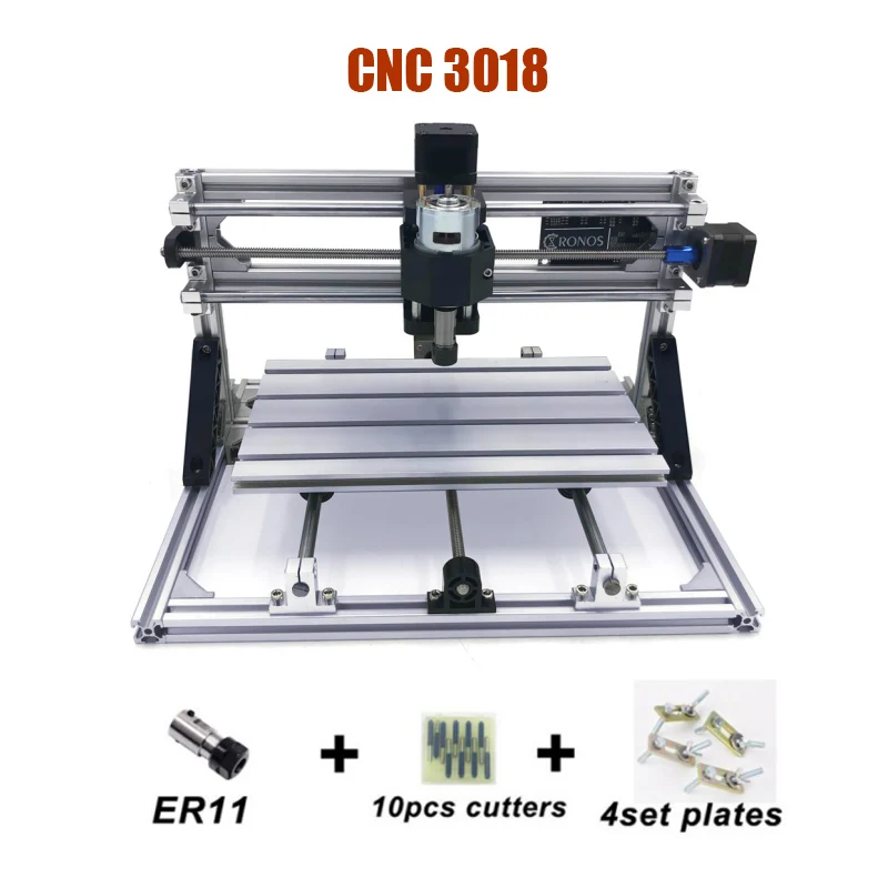 without laser Новая модель маршрутизатора CNC 3018 USB лучше синие лазеры 500 МВт/2500 мвт/5500 МВт/15 Вт лазер DIY CNC3018 PRO Машина - Цвет: without laser