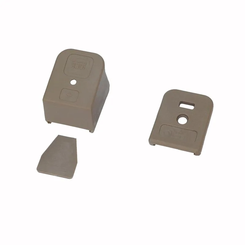 Tan Glock Plus 3 Журнал база расширение дно Glock+ 3 Журнал Расширение Glock 17 19 26 22 23 27 черный/коричневый - Цвет: Tan