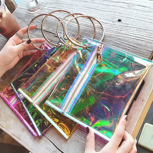 2018 горячая весело персонализировать женщина флуоресценции моды цвет сумки