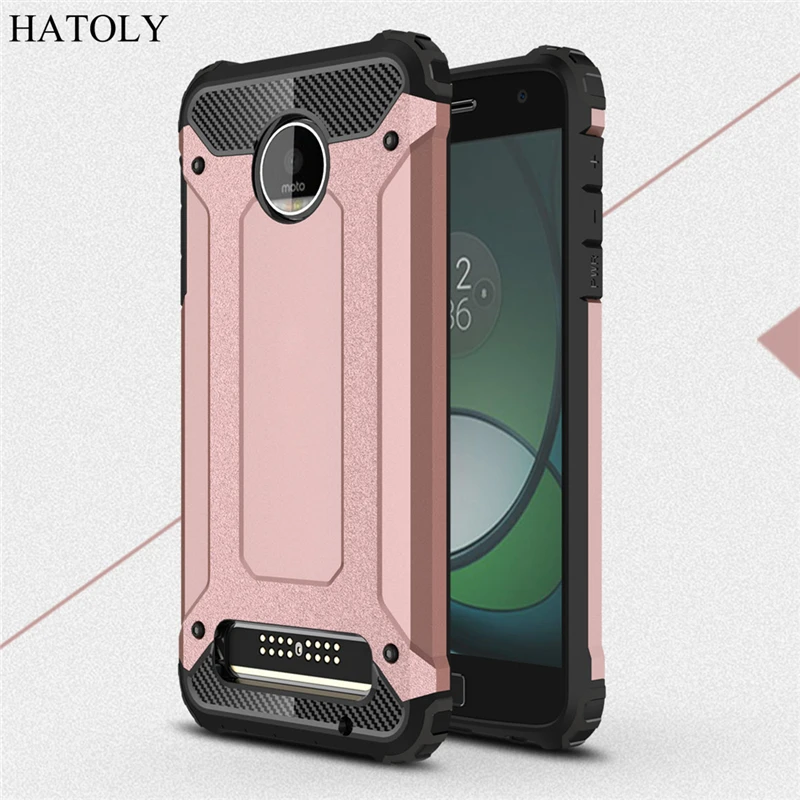 HATOLY For Coque Motorola Moto Z Play Case Heavy Armor Slim Hard Tough Cover Silicone for Droid XT1635 5.5''# |