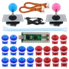 SJ @ JX 2 игровая аркадная игра DIY Kit Нулевая задержка USB кодировщик PC MAME аркадная Кнопка Retropie Raspberry аркадный джойстик контроллер