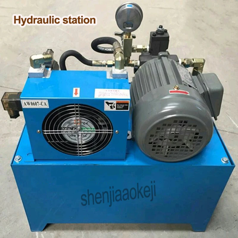 1PC Hydraulic Station System Pump 750W/1500W Oil Take Nutrilite Shaft 40L Air Cooling 220V | Инструменты