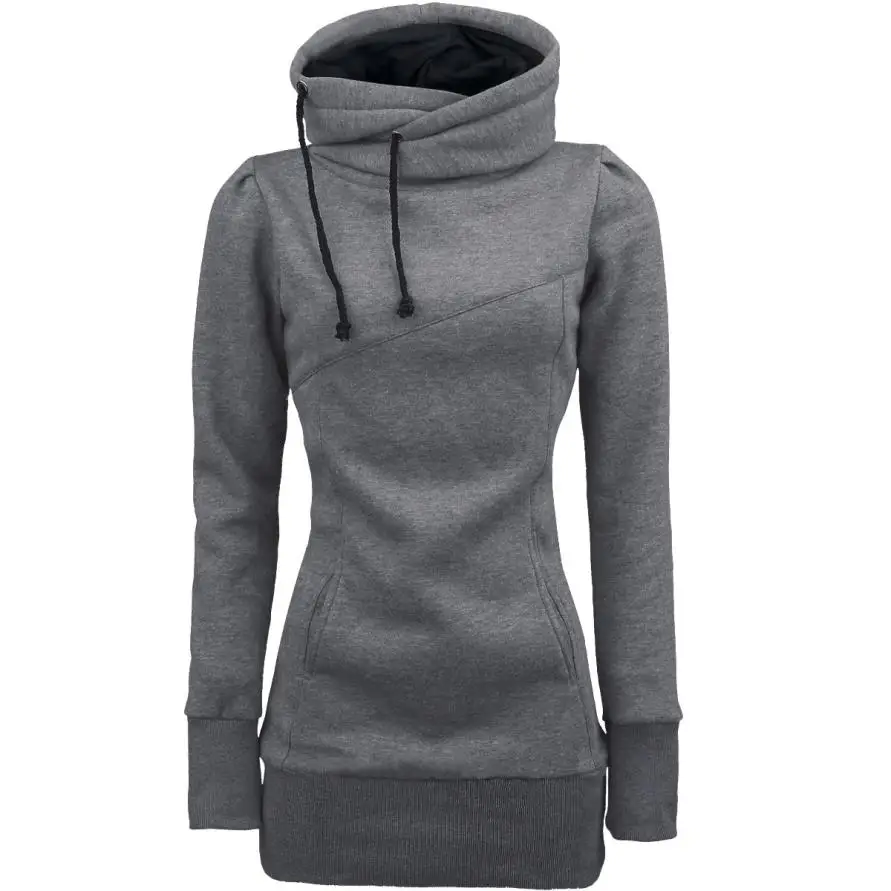 JuneLove 2020 Women Loose Pullover Shirt Long Sleeve Blouse Sweatshirts Hoodies Winter Warm outwear hooded womem Tops Outwears | Женская