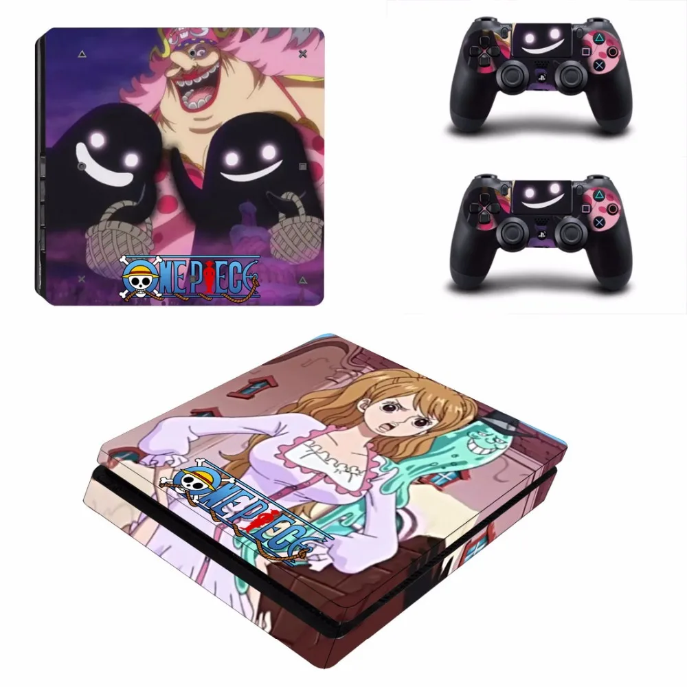 Аниме цельный виниловый стикер PS4 Slim Skin Sticker для консоли Playstation 4 и 2