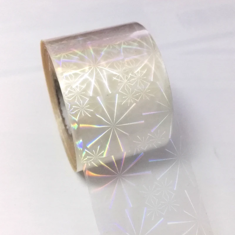 120 м * 4 см Классическая прозрачная Лазерная Сексуальная красивая Фольга для