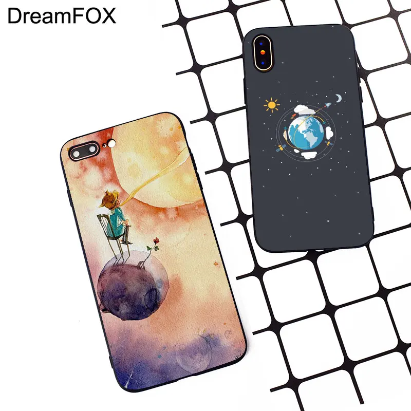 M153 Маленький принц земля космический черный силиконовый чехол для Apple iPhone 11 Pro XR XS