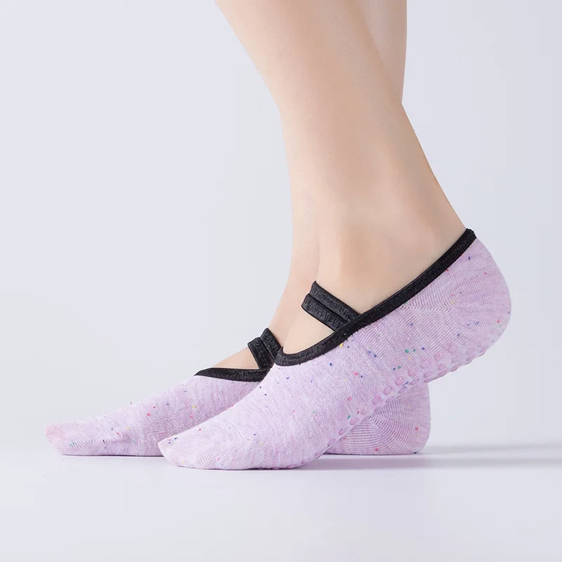 

DUVEIL 5Pairs/Lot Professional Anti Slip Sports Fitness Boat Socks for Wome Yoga Dance Socks New Ballet Cross Border Yoga Socks