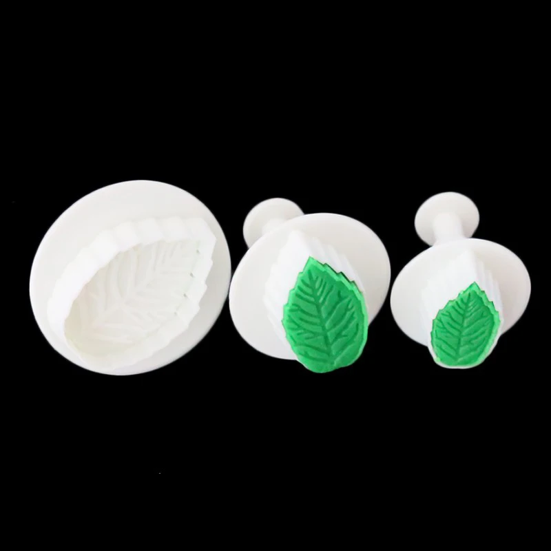 3 шт./компл. декорирование тортов из помадки в форме листьев резак для сахарной