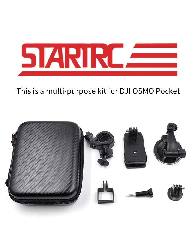STARTRC Osmo Карманный Набор расширения 6-в-1 скользящая Скоба комплект DJI Osmo карманные серии Gopro Hero крепления для фотоаппаратов держатель для велосипеда