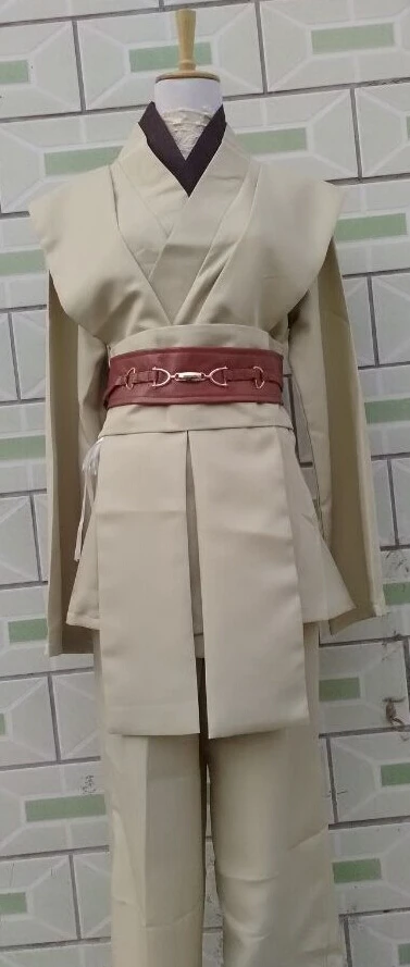 Звездные войны костюм мастер джедай Оби-Ван/BEN Kenobi маскарадный костюм туника для косплея костюм. Звездные войны Хэллоуин косплей костюм для мужчин