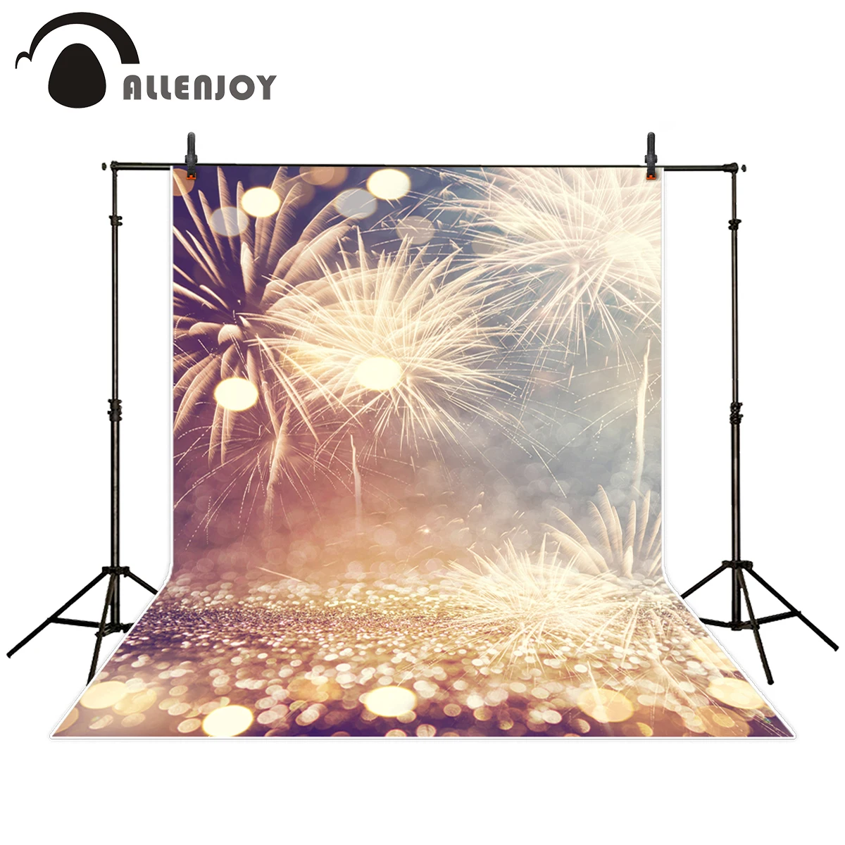 Allenjoy фон для фотосъемки винтажный фейерверк bokeh новогодний Блестящий Фон