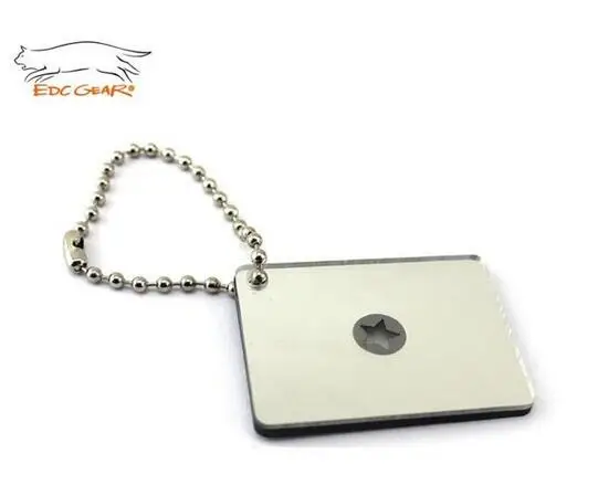 EDCGEAR уличное микро Звездное сигнальное зеркало легкое аварийное спасательное