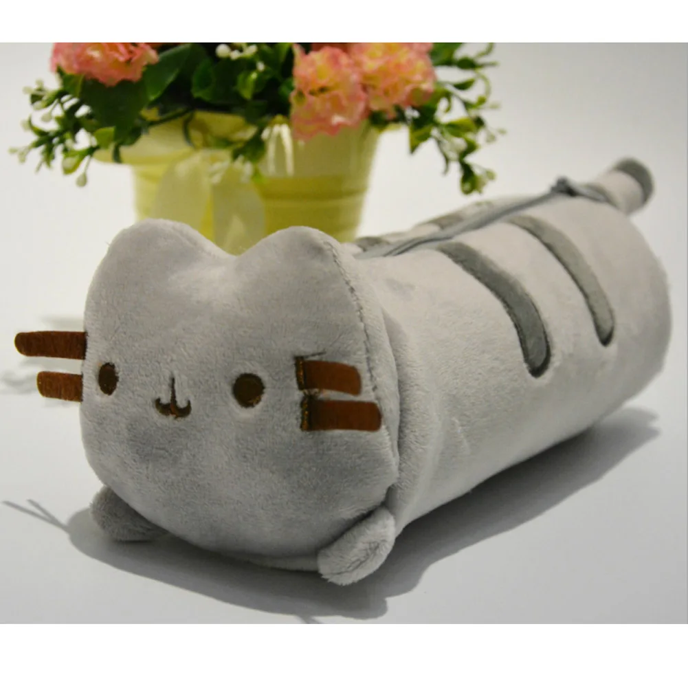 Детский школьный кошелек кошка монета кошелек кошка милая сумка для детей плюшевая Монета Сумка 24 см кошелек для девочек