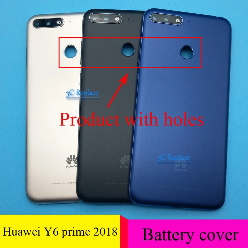 Высокое качество, 5,7 дюйма, для huawei Y6 Prime /для huawei Y6 Pro, задняя крышка батареи, корпус, чехол, запчасти для заднего стекла