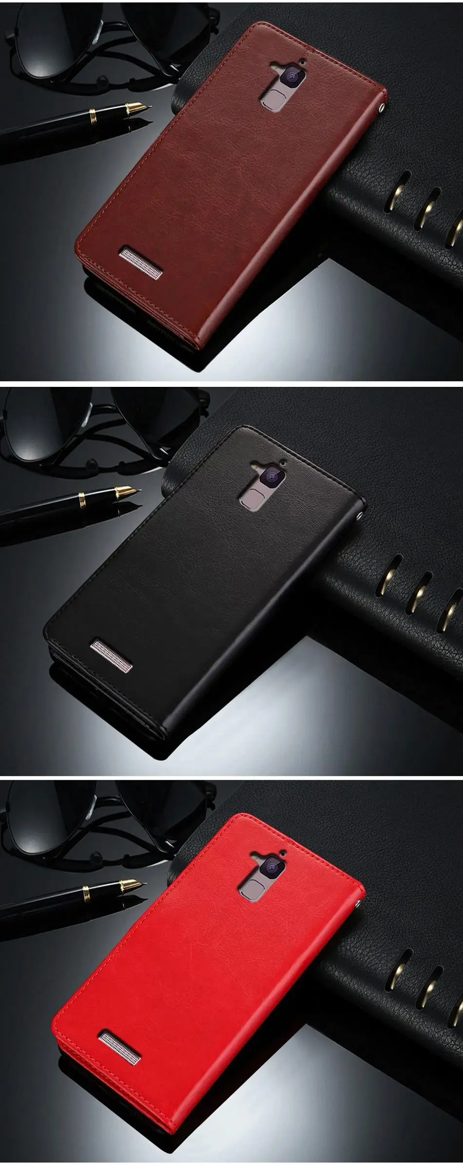 Роскошный кожаный чехол-книжка для Asus Zenfone 3 Max ZC520TL, чехол-книжка для Asus ZC520TL