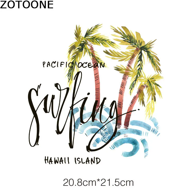 

ZOTOONE Maple letters landscape patch iron on patches for clothes DIY garment accessories letters sticker hot press custom made