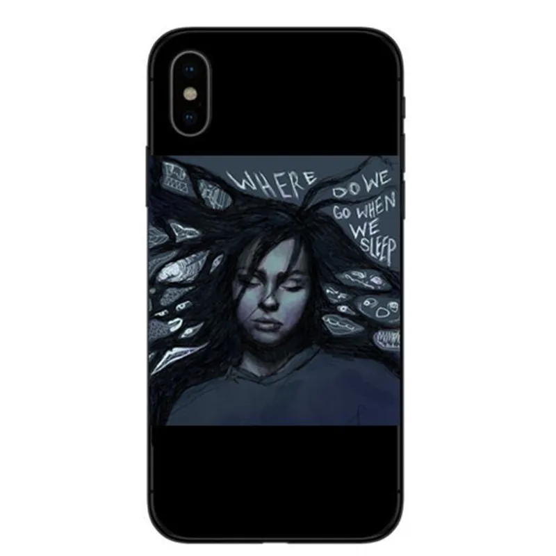 TPU Billie eilish ropa rainbow blohsh ocano Olhos TPU чехол для телефона силиконовый чехол для iphone X 5 6 6splus 7 8 Mais XS MAX - Цвет: TPU