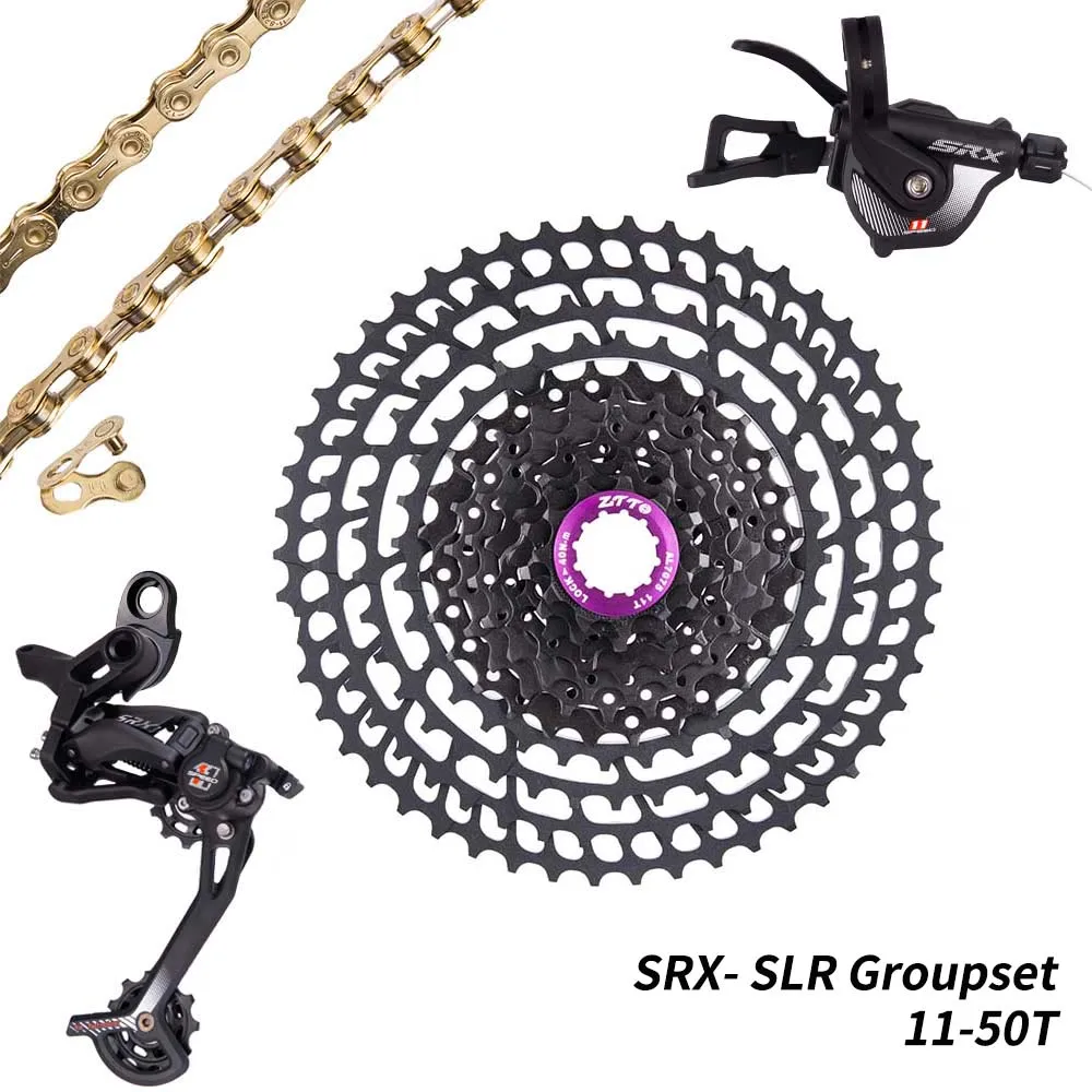 ZTTO SLR2 11 скоростей SRX Groupset переключатель переключения коленчатая цепь 11-52T кассета 11-50T Сверхлегкий набор групп VS M8000 M7000