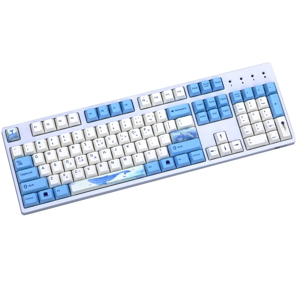 Кит 108/110 клавиш краситель сублимированный pbt keycap для механической клавиатуры Cherry filco Ducky keycap Вишневый профиль только keycaps