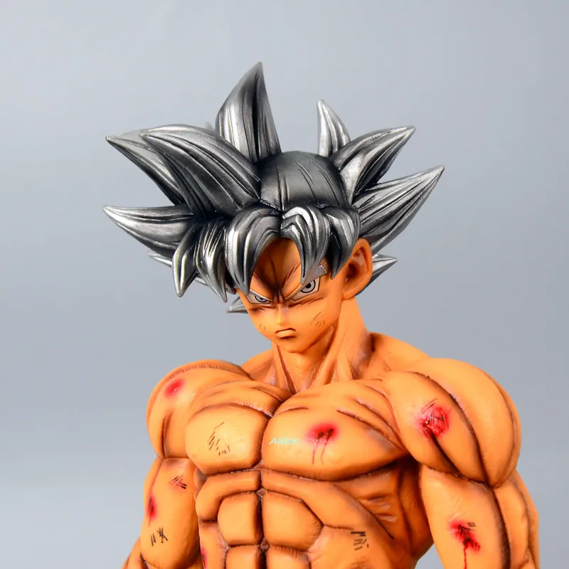 1" Dragon Ball Супер статуя Migatte нет Gokui бюст Сон Гоку полная длина портрет ультра инстинкт анимационная фигурка GK игрушка 33 см B627