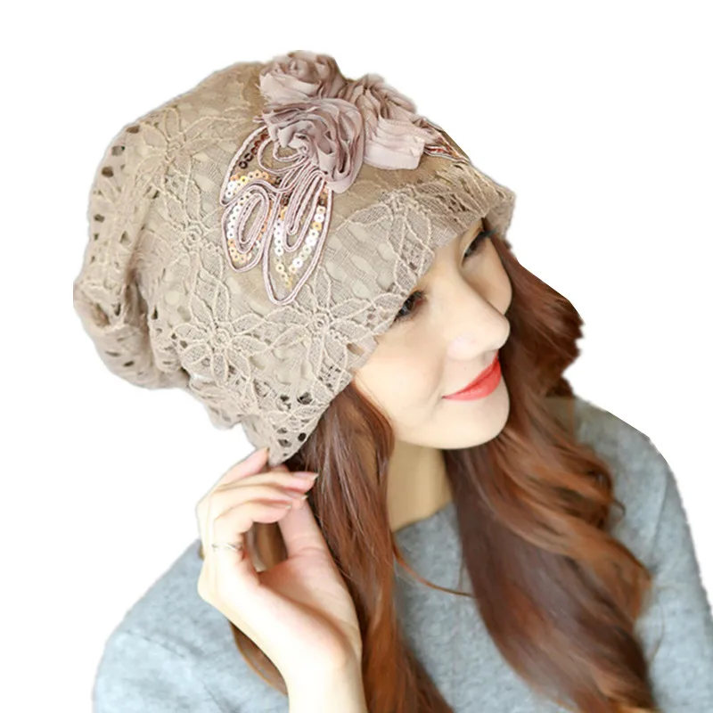 Женская шапка с капюшоном осенняя зимняя весенняя летняя ажурная двухслойная