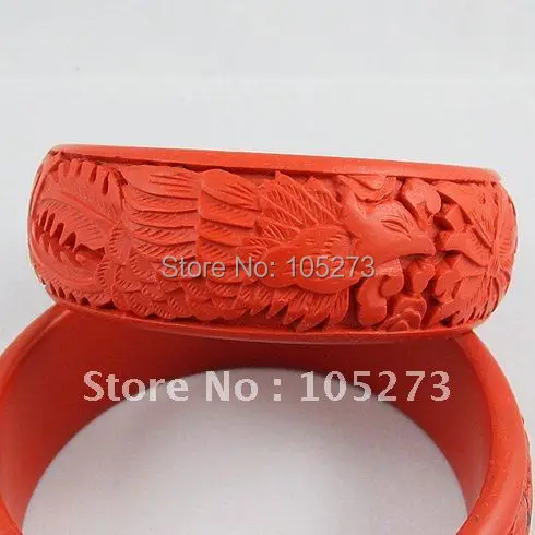 Оптовая продажа красивый красный цвет Резные Лаки браслет Рождественские