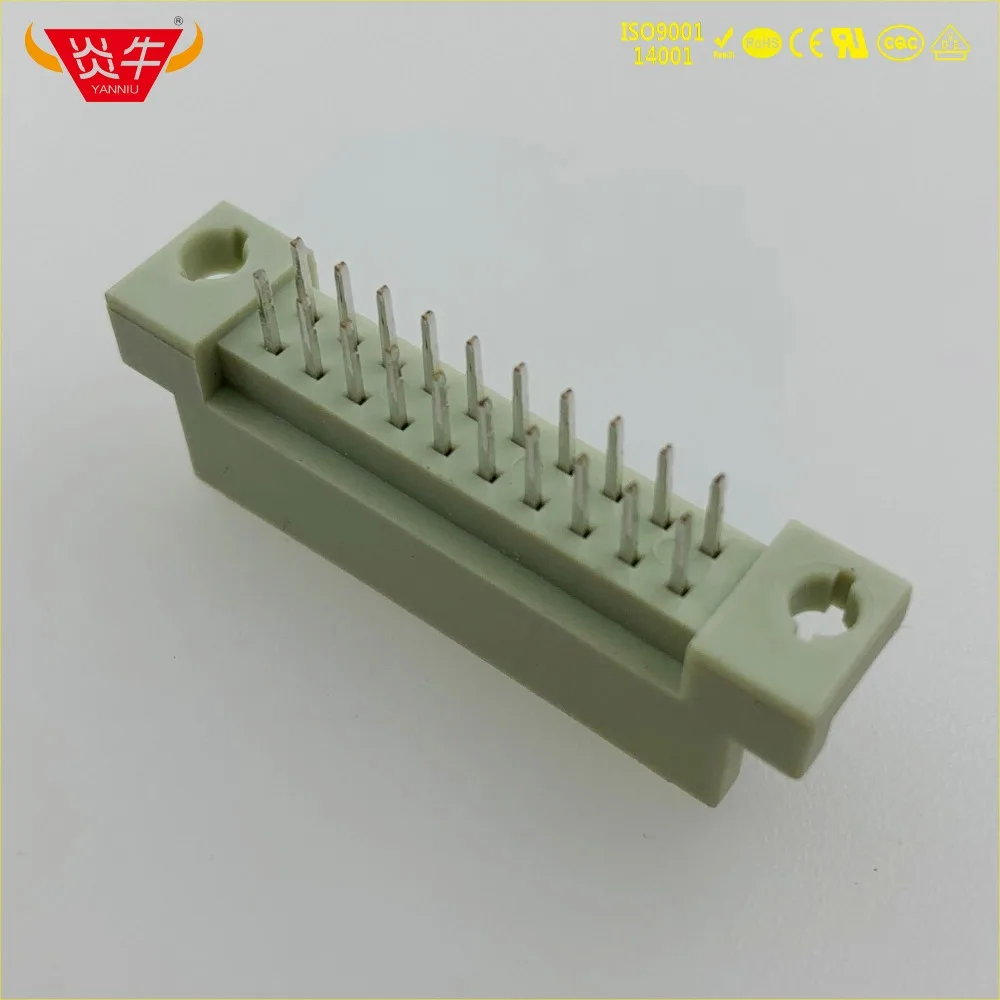 Контактный разъем 220 DIN 710-1100-2020-S 2*10P 20 контактов европейская розетка контактный