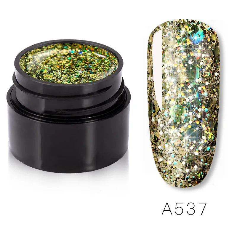 RFA537 ROSALIND UV Nail Gel Polish Neon Rainbow Hybrid Varnish Platinum 5ML Gel Paint Set For Manicure Semi permanent Base top Gel Lak - Цвет: RFA537