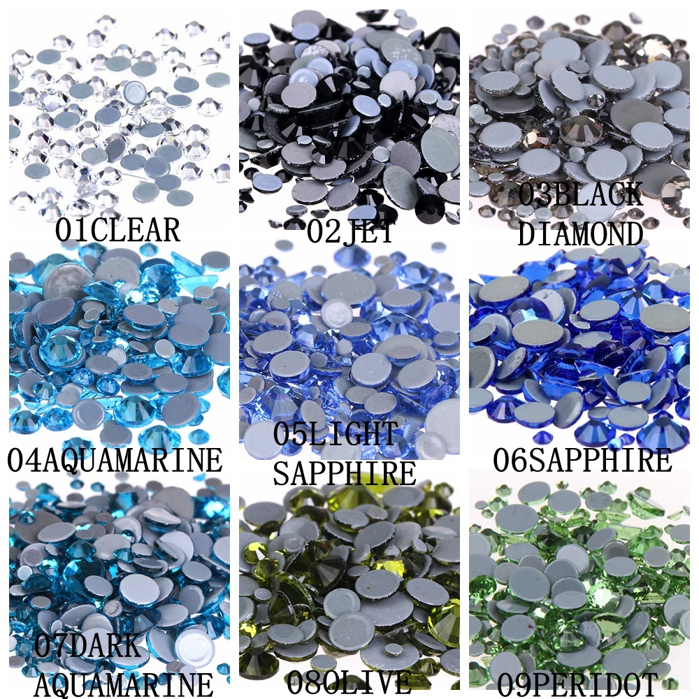 Танзанит цвет горячей фиксации страз стразы Flatback клей подложка железа на