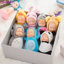 12 см Спящая кукла брелок Кольца для женщин сумка Аксессуары Кольцо Игрушка