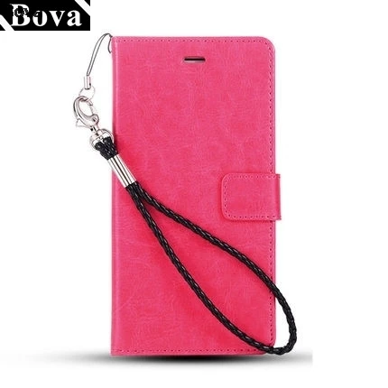 Rose Lanyard 2 Держатель для карт, чехол для huawei Honor 6X 7X 8X Max 4X 3X 5X из искусственной кожи чехол, ретро кобура, кошелек, флип-чехол(ТПУ внутри - Цвет: Rose Lanyard 2