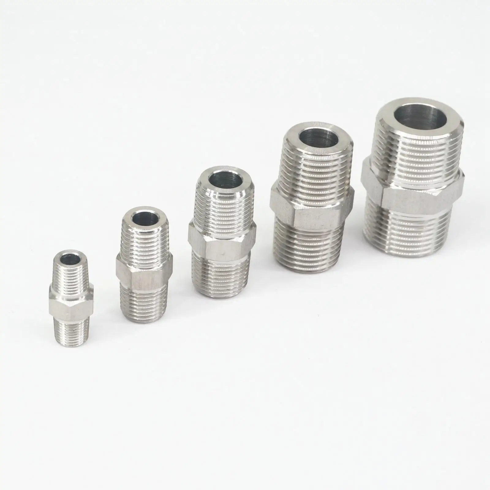 1/8 &quot1/4&quot 3/8 &quot1/2&quot BSPT папа-папа равный редуктор резьбовые 304 трубы из
