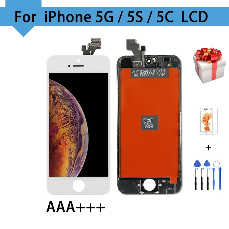 AAA Качество для iPhone 5 5S ЖК-дисплей сенсорный экран дигитайзер сборки запасные