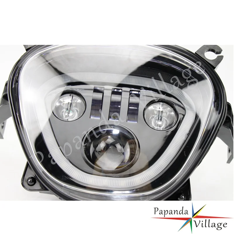 6500K 110W мотоцикл светодиодный фары DRL Hi-Lo огни для Suzuki Бульвар M109R VZR1800 M90 2006- водонепроницаемый налобный фонарь
