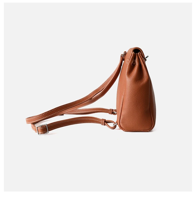 Camelia Padlock рюкзак из натуральной коровья кожа Мода знаменитостей Back Pack