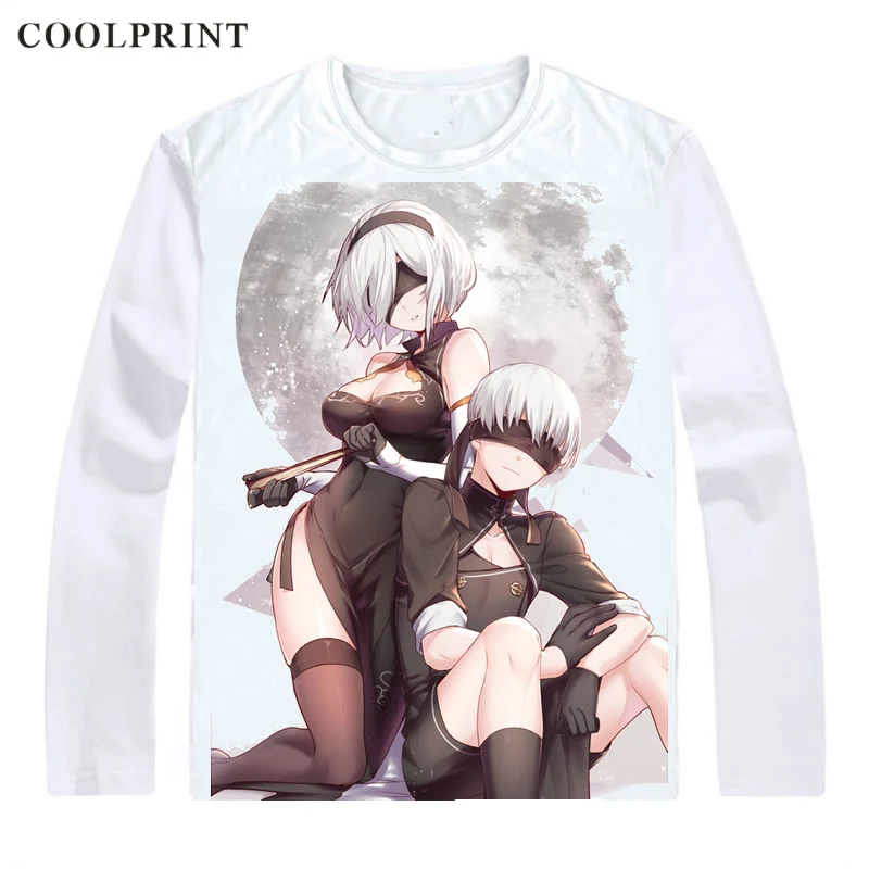 Nier Automata 2B YoRHa № 2 Тип B футболка Soulcalibur VI Soul Calibur 6 для мужчин футболка повседневное Винтажная футболка рубашки с длинными рукавами - Цвет: Style 8