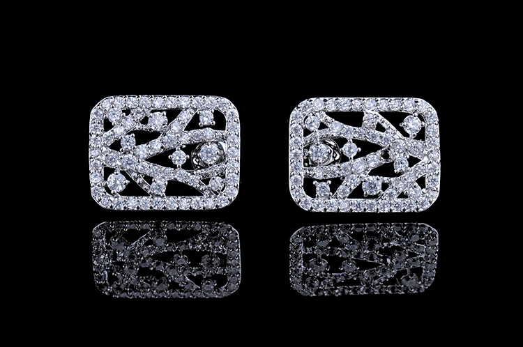 YAN MEI Austrian CZ Fashion Brand Stud Earrings Vintage Summer Style Ear Cuff Jewelry For Women Wholesale GLE4633 | Украшения и