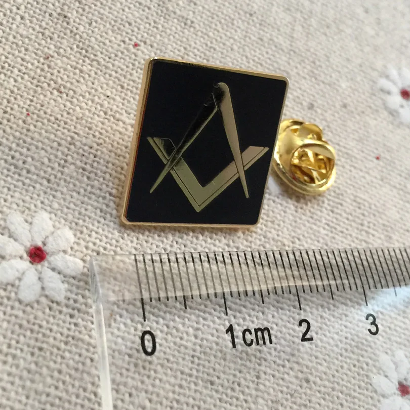 

10pcs masonic freemasonry square and compass enamel brooches and pins free masons lapel pin metal badge craft souvenir lodge