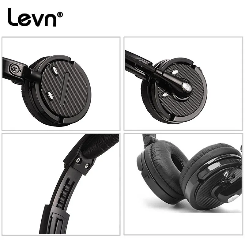 100% Оригинал LEVN Bluetooth-гарнитура с Микрофоном Шумоподавления Наушники kulakl k