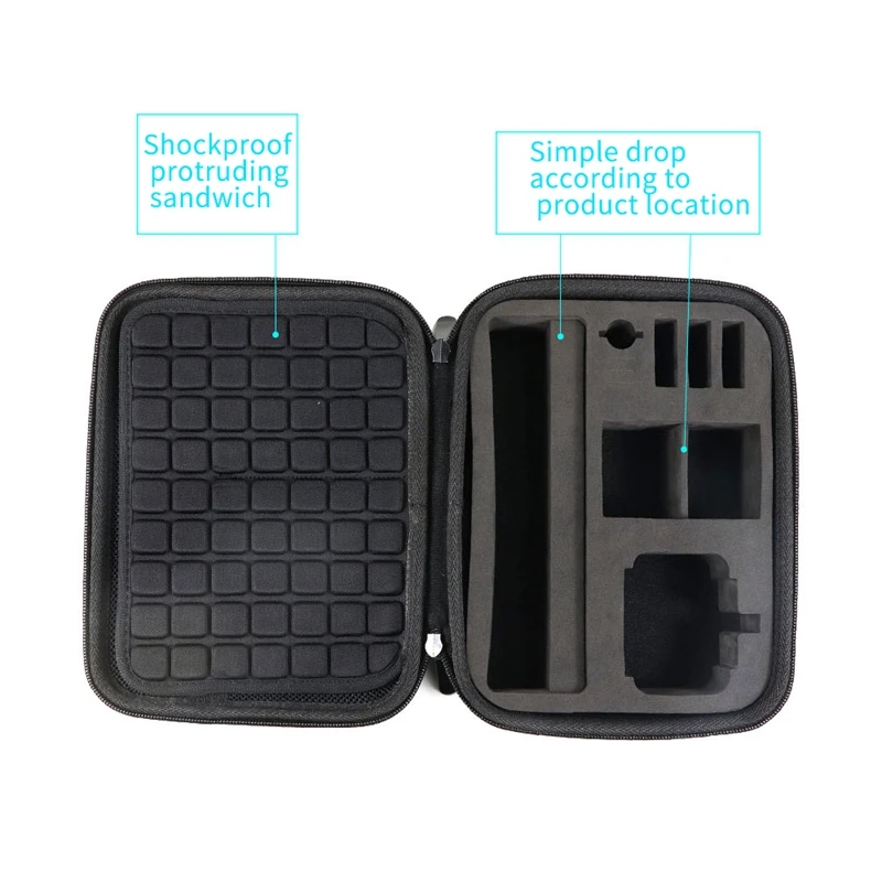 AABB-Multi-Function Portable Storage Bag Waterproof Carrying Sports Camera Box Shockproof For Dji Osmo Action | Электроника