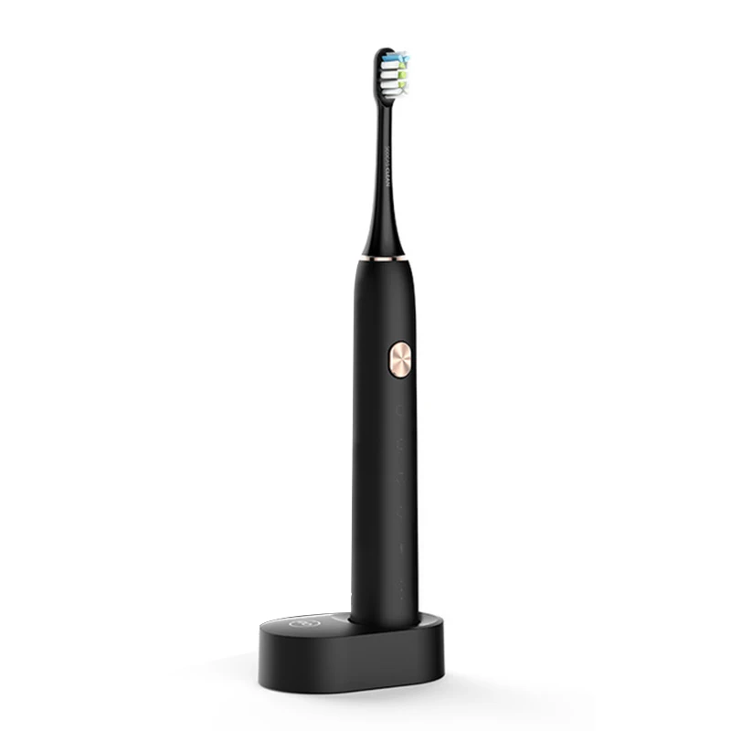 black Xiaomi Mijia SOOCAS X3 электрическая ультразвуковая зубная щетка USB Автоматическая подзарядка ультразвуковая зубная щетка для чистки зубов - Цвет: black