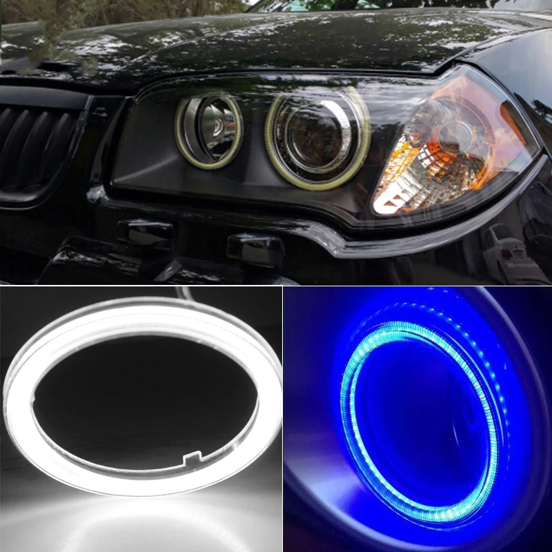 Яркий! COB 110 мм 2 шт. (1 пара) Авто гало кольца Ангел глаз Чип фара 81 SMD автомобиль