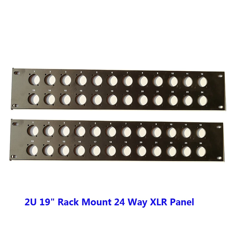 4 шт./лот 24 порта/путь/отверстие 2U 19 &quotстойка XLR пустая патч панель для крепления