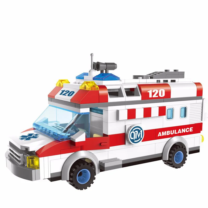 

Enlighten City Educational Ambulance Truck Building Blocks Toys For Children Kids Gifts Cars Ambulance