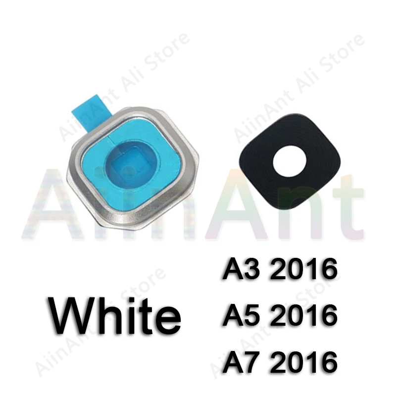 A310 White Для samsung Galaxy A3 A5 A7 A320 A520 A720 задняя камера стеклянная крышка объектива Кольцо с наклейкой - Цвет: A310 White