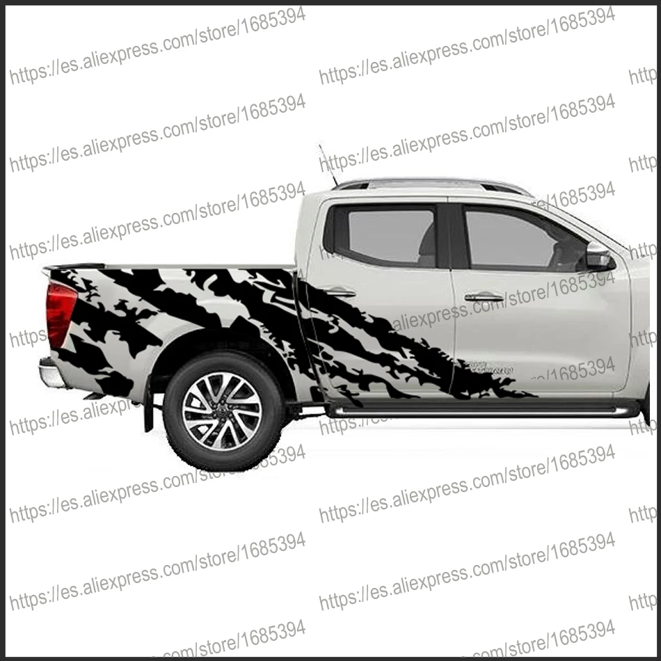Автомобильные наклейки 2 шт. боковое тело задний багажник грязь графический