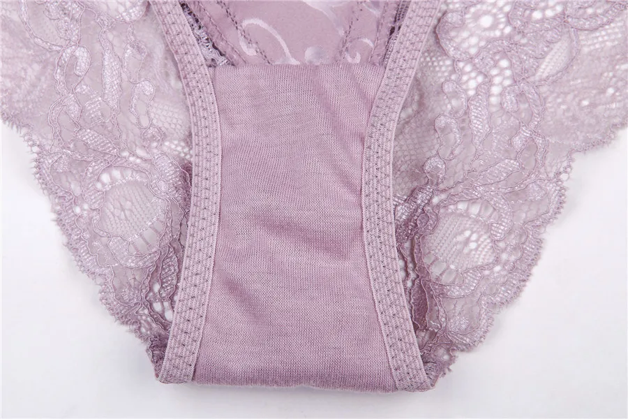 Женский сексуальный комплект с бюстгальтером пуш ап атласное прозрачное кружево